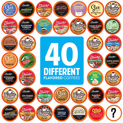 Two Rivers Flavored K-cups, Coffee Pods Variety Pack For Keurig K-cup 40 Count